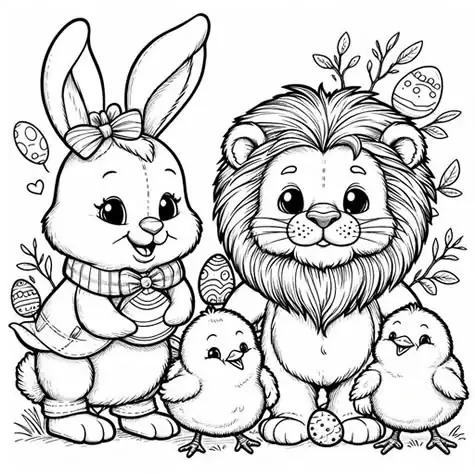 Coloring Book - Easter themed picture 1