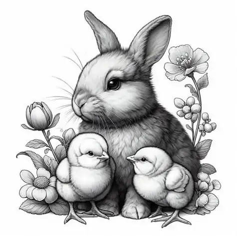 Coloring Book - Easter themed picture 12