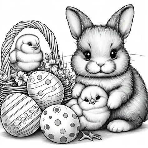 Coloring Book - Easter themed picture 14