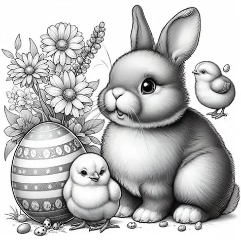 Coloring Book - Easter themed picture 15