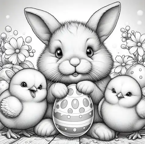 Coloring Book - Easter themed picture 16