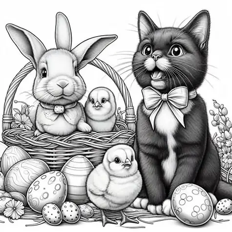 Coloring Book - Easter themed picture 17