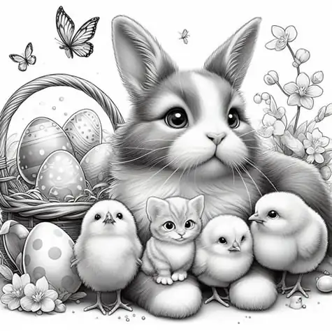Coloring Book - Easter themed picture 19