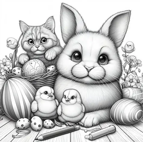Coloring Book - Easter themed picture 20