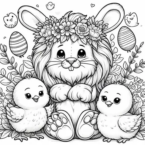 Coloring Book - Easter themed picture 3