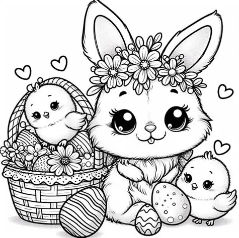 Coloring Book - Easter themed picture 7