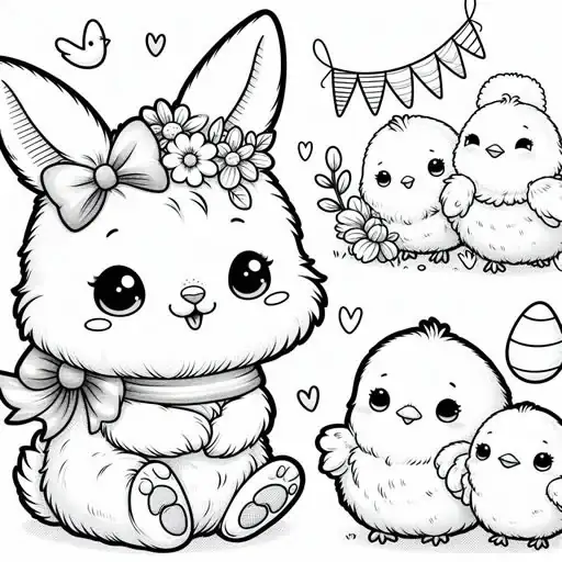 Coloring Book - Easter themed picture 8
