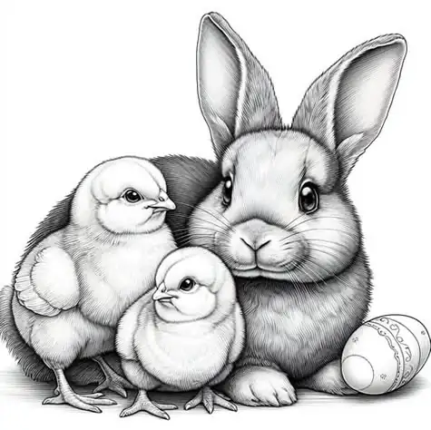 Coloring Book - Easter themed picture 9
