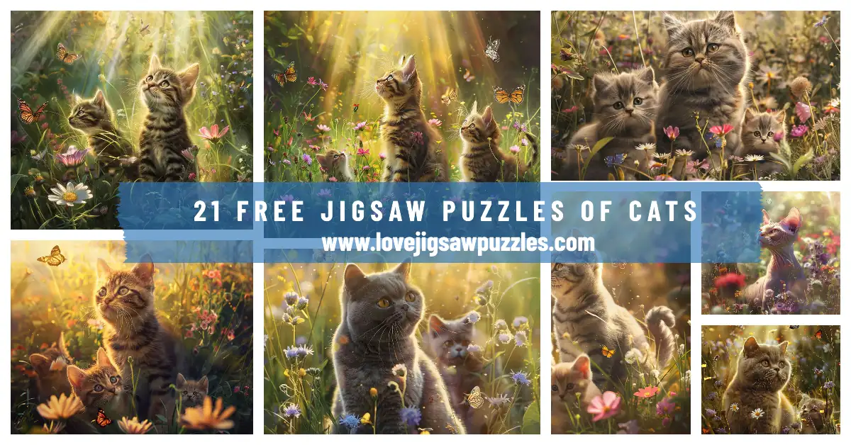 Cats and kittens | Free online jigsaw puzzle game, 21 jigsaw puzzle pictures