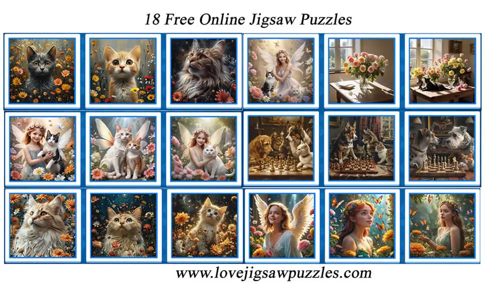 18 Free Online Jigsaw Puzzles - Puzzle Game