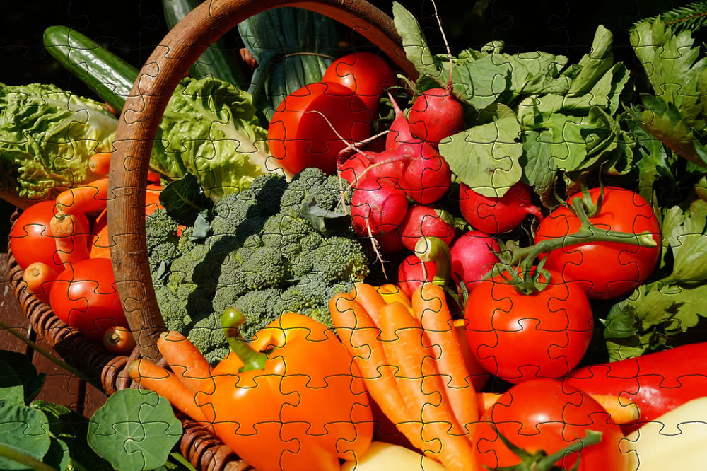 Healthy foods puzzle