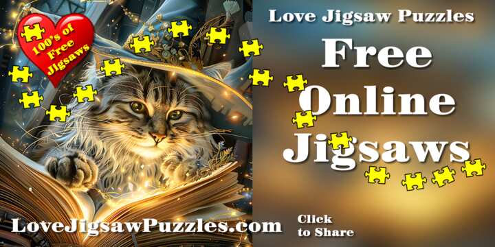 Intro picture for love jigsaw puzzle page - and social share button position on image.