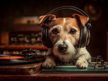 Dog jigsaws - The club's smallest DJ drops the biggest beats. Headphones too large, energy absolutely massive tonight - picture 7
