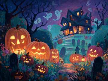 Halloween picture 10 - Halloween Pumpkins Cemetery Party