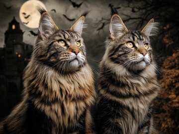 Halloween Cat picture 16 - Bats and Cats Jigsaw Game