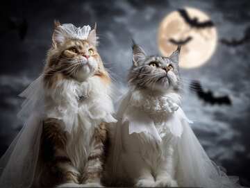 Halloween cats picture 18 - Dressed up Pussy Cats